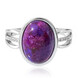 Bague en argent et Turquoise pourpre de Mohavie