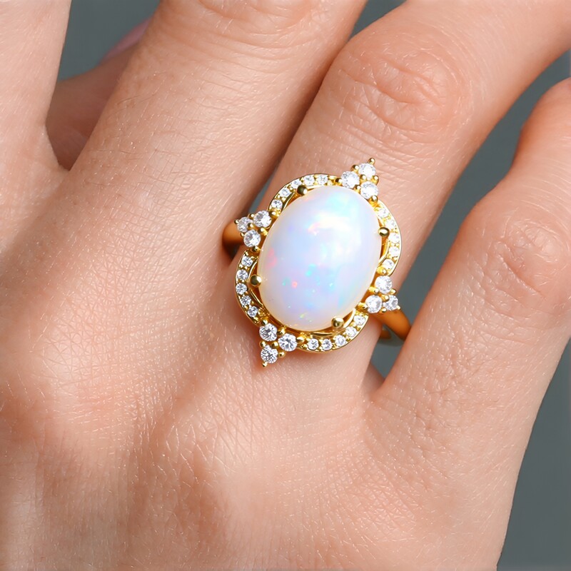 Welo-Opal-Silberring (Adela Silber)