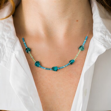 Blue Apatite Necklace