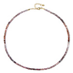 Spinell-Silberhalskette