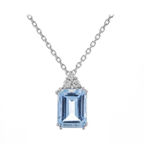 AAA-Brasilianischer Aquamarin-Goldhalskette (CIRARI)