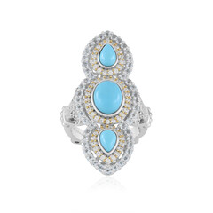 Zilveren ring met een Sleeping Beauty Turkoois