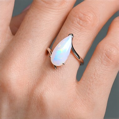 AAA-Welo-Opal-Silberring (de Melo Essence)