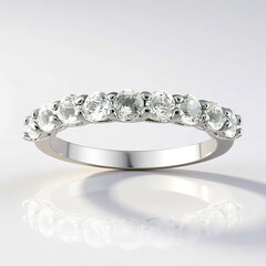 Bague en argent et Améthyste verte