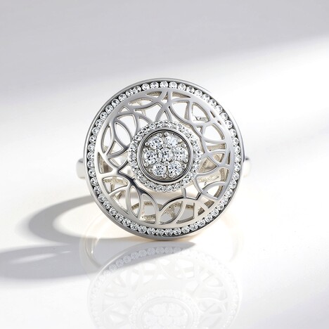 Anello in argento con Zircone (Ornaments by de Melo)