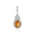 Madeira Citrine Silver Pendant