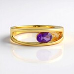 Anello in argento con Ametista del Marocco