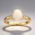 Bague en or et Opale d'Australie (CIRARI)
