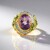 Anello in argento con Ametista Rose de France (Adela Silber)