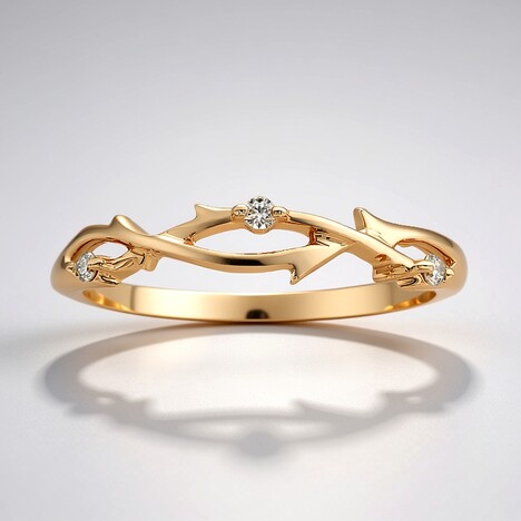 Anello in oro con Diamante Rose de France SI1 di Argyle (Annette)