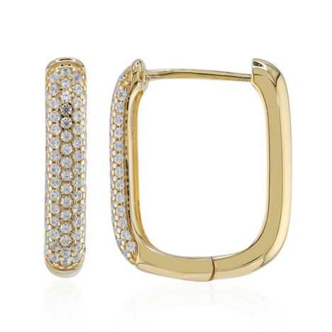 Zirkon-Silberohrringe (M de Luca)