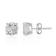 Boucles d'oreilles en argent et Topaze blanche