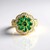 Anello in argento con Smeraldo Zambia (Gems en Vogue)