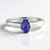 Anello in argento con Tanzanite