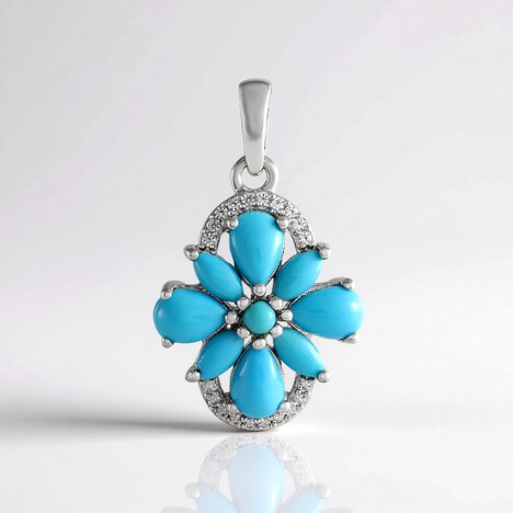 Ciondolo in argento con Turchese Sleeping Beauty