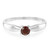 Bague en argent et Grenat du Mozambique