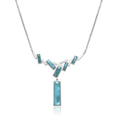 Collana in argento con Larimar