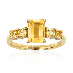 Bague en argent et Citrine