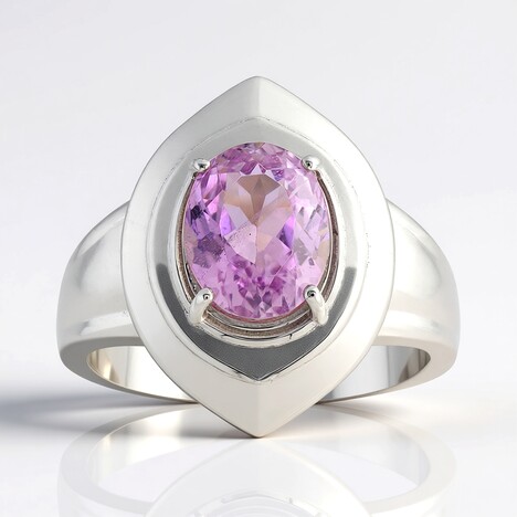 Anello in argento con Kunzite (Pallanova)