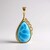 Ciondolo in oro con Larimar