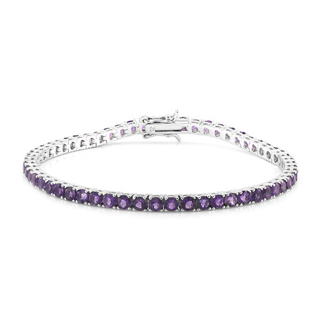 Sambia-Amethyst-Silberarmband