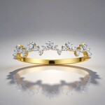 Anello in oro con Diamante SI1 (G) (Annette)