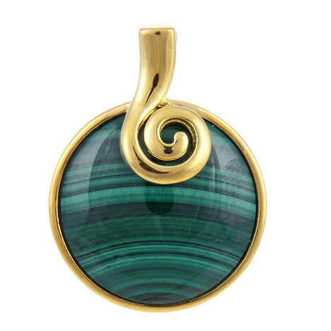 Malachit-Silberanhänger