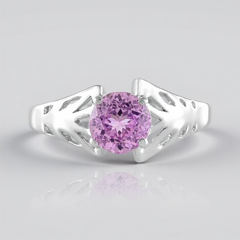 Anello in argento con Kunzite