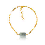 Bracelet en argent et Amazonite (Joias do Paraíso)