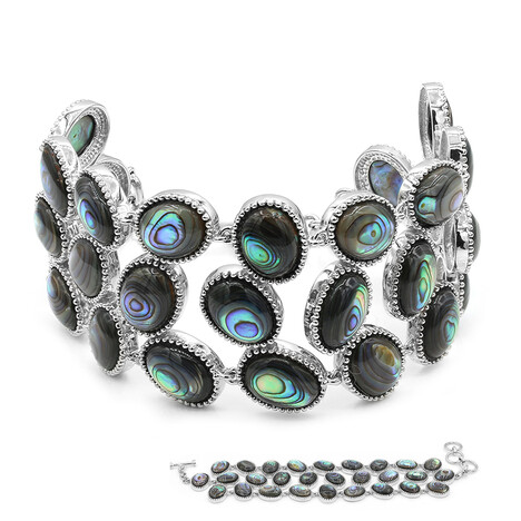 Abalone-Muschel-Silberarmband (Dallas Prince Designs)