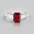 Anello in argento con Rubino del Madagascar