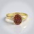 Anello in oro con Sfalerite