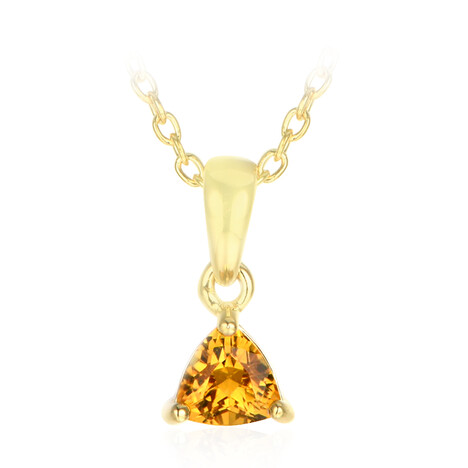 Collana in argento con Scapolite Cognac