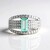 Anello in argento con Smeraldo Color Paraiba