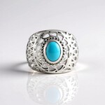 Anello in argento con Turchese