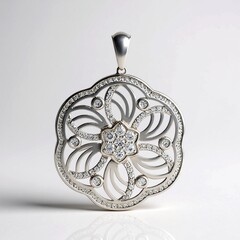 Ciondolo in argento con Zircone (Ornaments by de Melo)