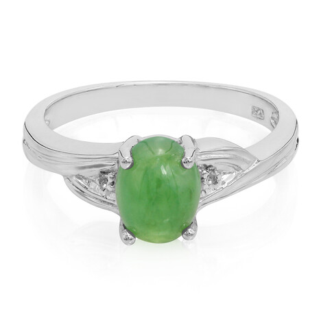 Kaiserlicher Chrysopras-Silberring