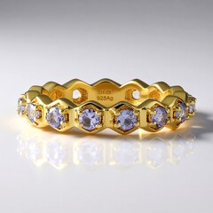 Anello in argento con Tanzanite