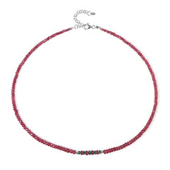 Collana in argento con Rubino del Madagascar