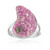Anillo en plata con Calcita cobalto (Bali Barong)