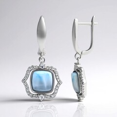 Orecchini in argento con Larimar