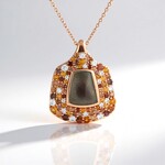 Collana in argento con Labradorite Ramata Maniry (KM by Juwelo)