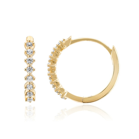 Zirkon-Silberohrringe