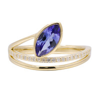 AAA-Tansanit-Goldring (CIRARI)
