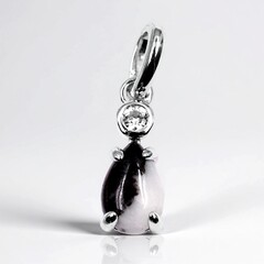 Ciondolo in argento con Dolomite White Buffalo