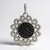 Ciondolo in argento con Diamante Nero