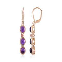 Pendientes en plata con Amatista (KM by Juwelo)