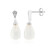 Pendientes en plata con Calcedonia blanca