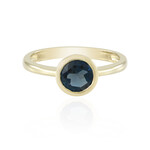 Anillo en oro con Topacio azul de Londres (de Melo Gold)