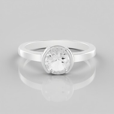 Anillo en plata con Petalita